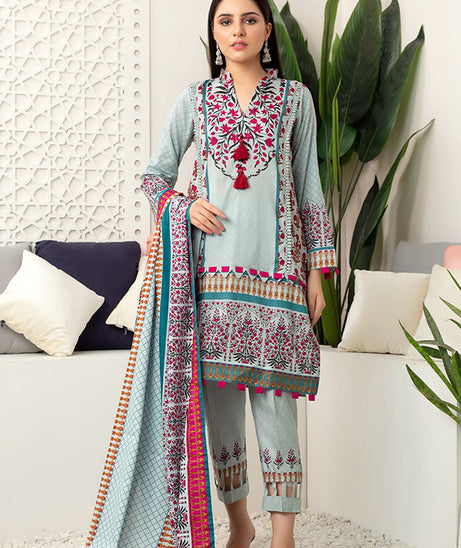 Al Zohaib Monsoon Lawn'22 D#7051 Grey