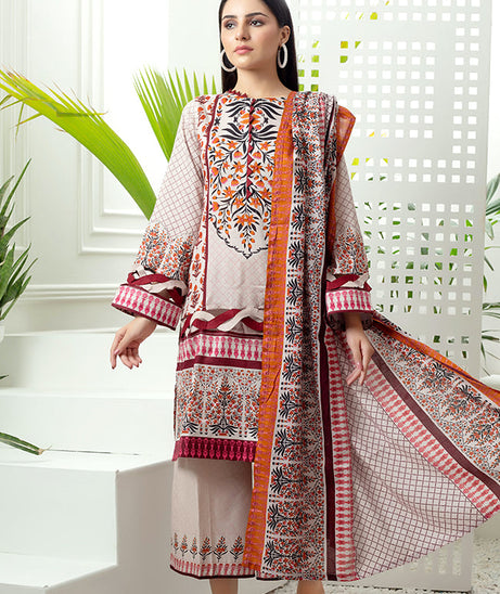 Al Zohaib Monsoon Lawn'22 D#7051 Peach