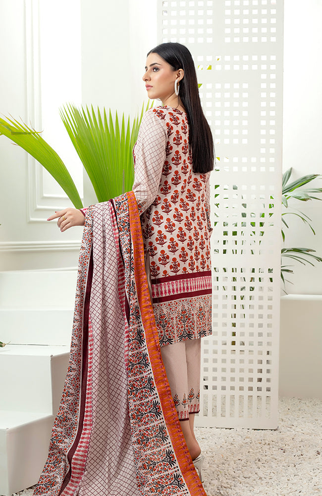 Al Zohaib Monsoon Lawn'22 D#7051 Peach