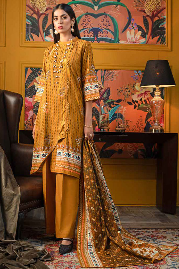 Gul Ahmed Winter Collection`21 K#12038A