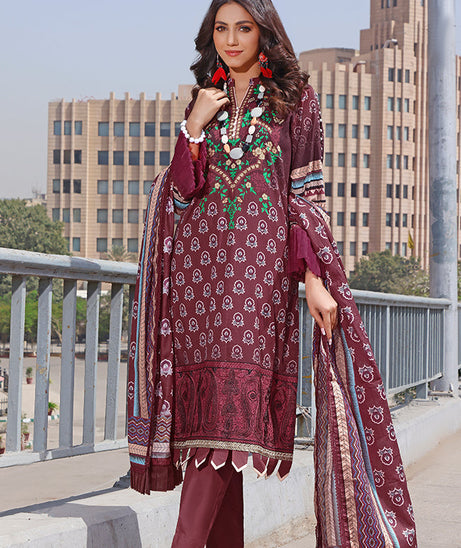 Al-Zohaib Rang Emb Lawn'22 D#3