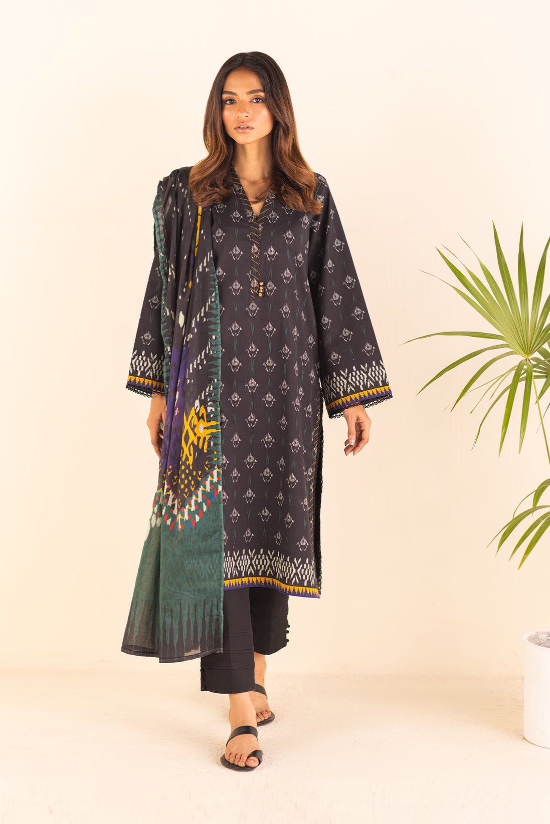 Sahar Cotton Slub Lawn`23 D#03