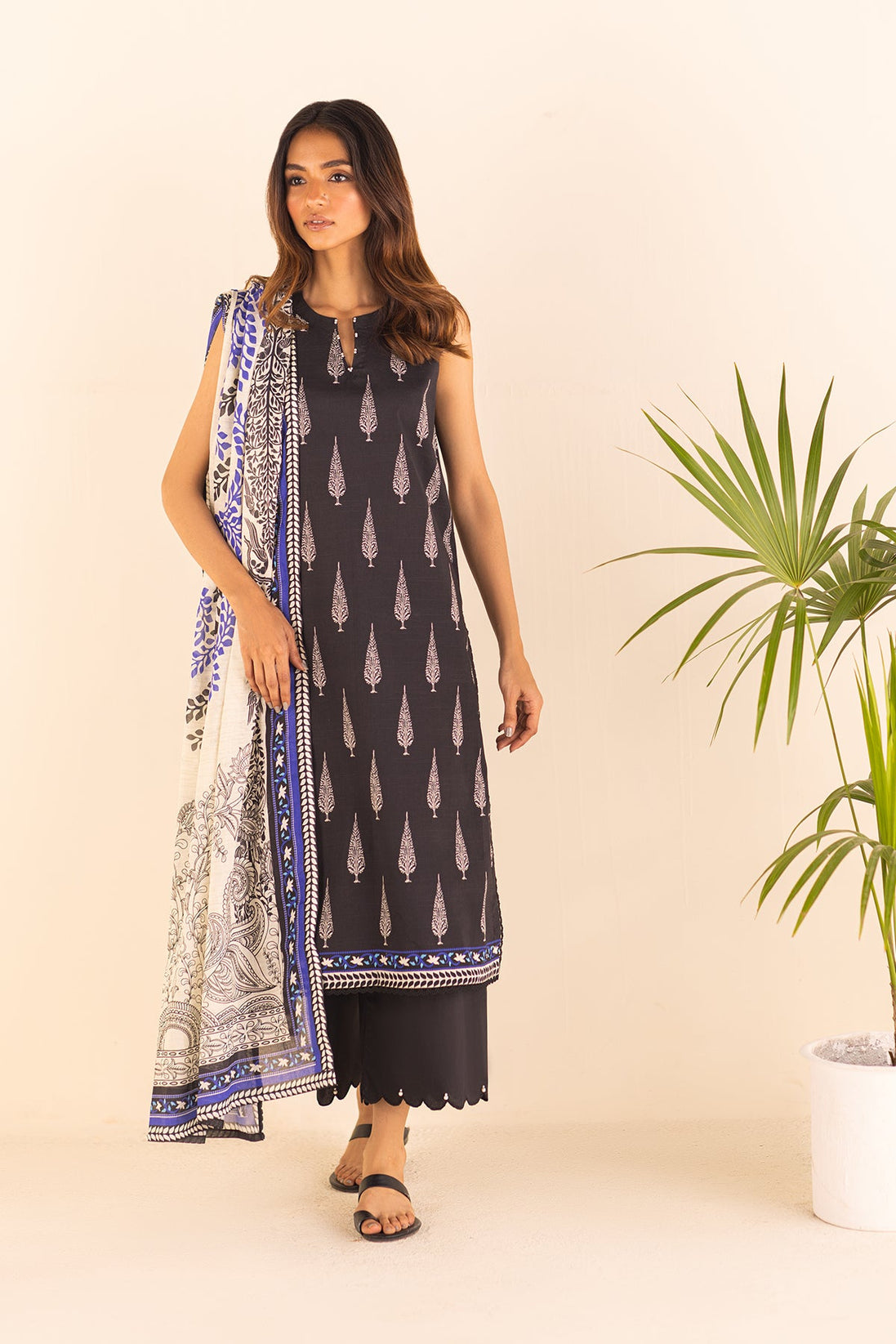 Sahar Cotton Slub Lawn`23 D#07
