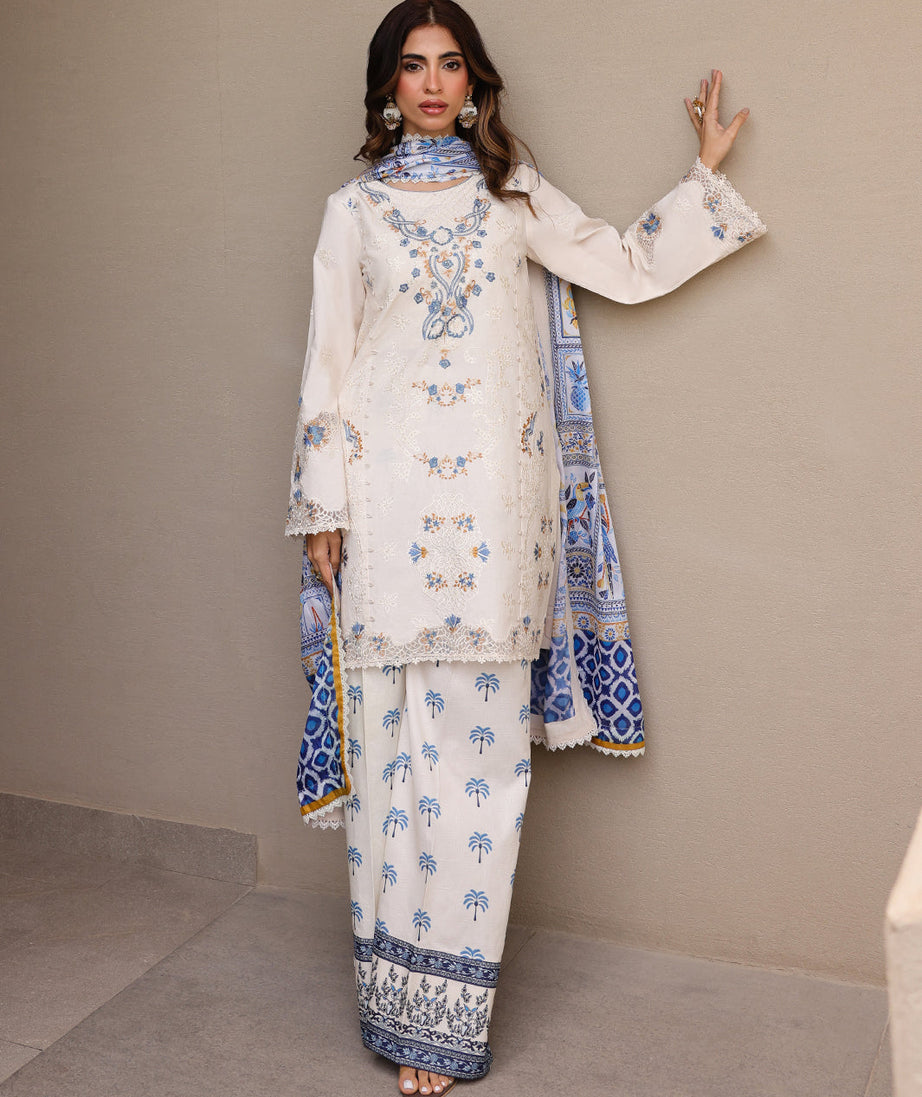 Faiza Faisal Marine Luxury Lawn`25 MIRHA