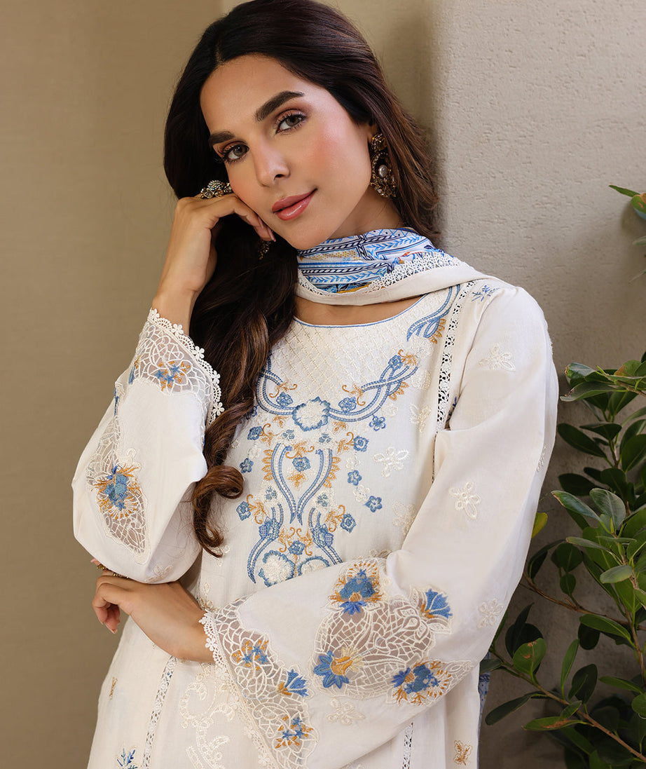 Faiza Faisal Marine Luxury Lawn`25 MIRHA