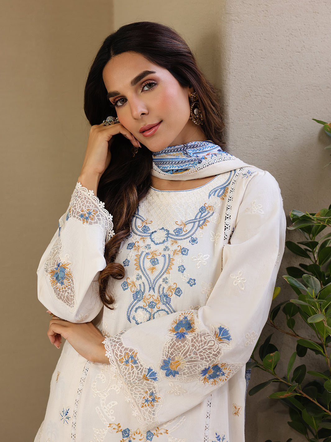 Faiza Faisal Marine Luxury Lawn`25 MIRHA