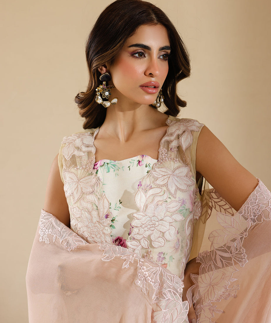 Faiza Faisal Marine Luxury Lawn`25 ELISHA