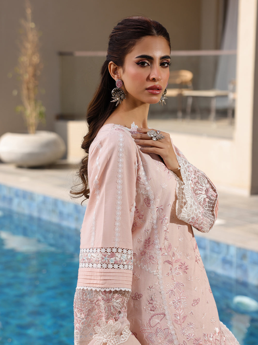 Faiza Faisal Marine Luxury Lawn`25 MARIA