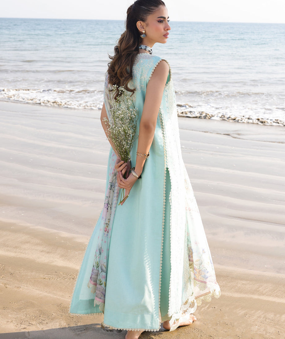 Faiza Faisal Marine Luxury Lawn`25 AINE