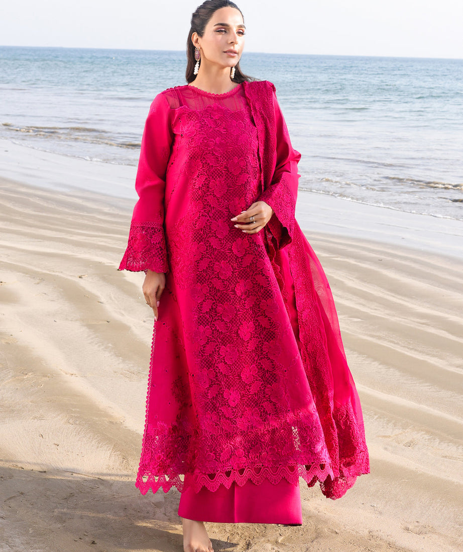 Faiza Faisal Marine Luxury Lawn`25 AROHA