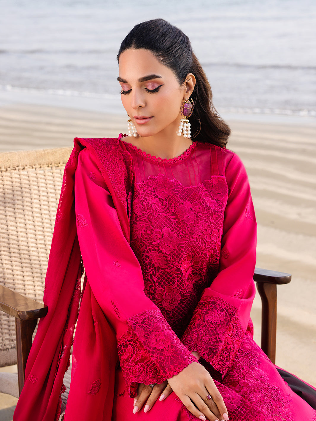 Faiza Faisal Marine Luxury Lawn`25 AROHA