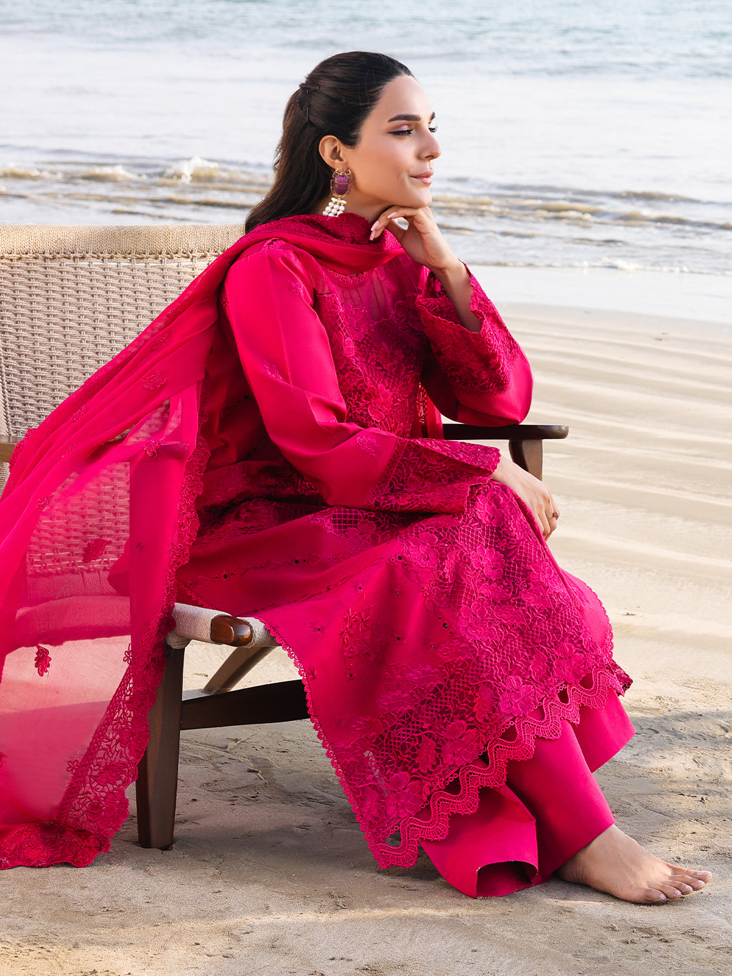 Faiza Faisal Marine Luxury Lawn`25 AROHA