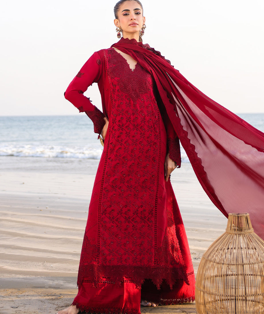 Faiza Faisal Marine Luxury Lawn`25 TARA