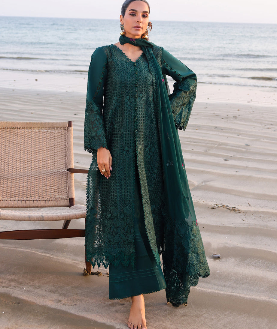 Faiza Faisal Marine Luxury Lawn`25 SOPHIA