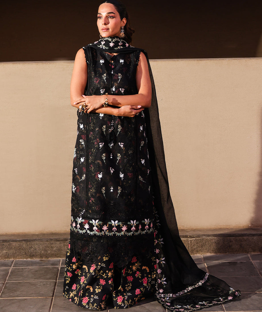 Faiza Faisal Marine Luxury Lawn`25 ELVA