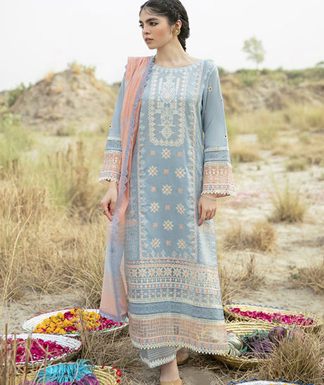 Qalamkar Qline Lawn`21 EE#3 V-2