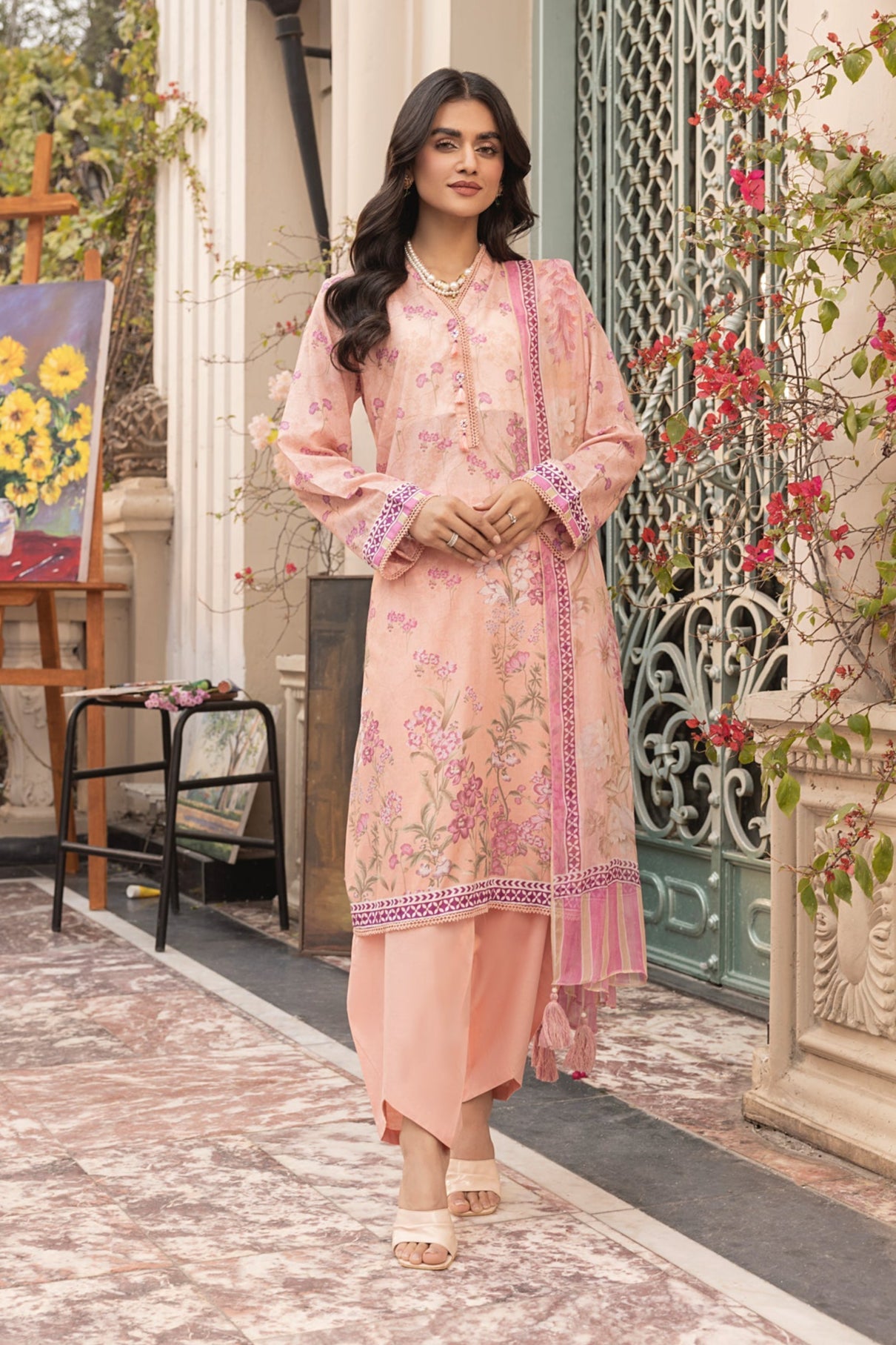 Lakhany Print L/Chiffon`25 LG-MM-302