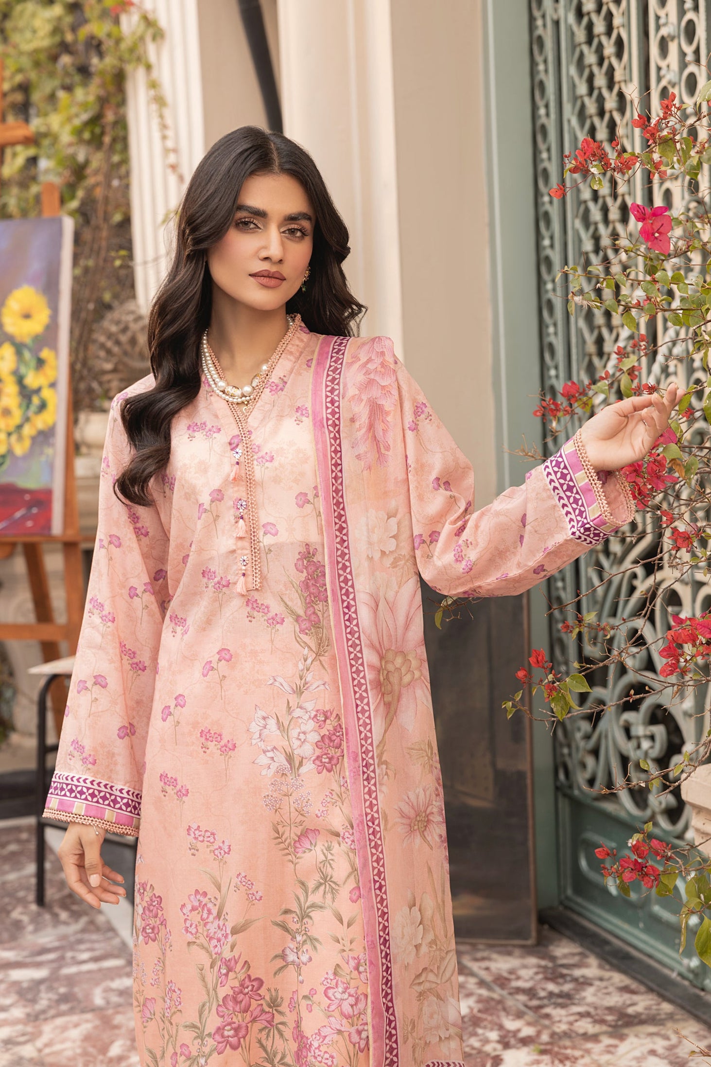 Lakhany Print L/Chiffon`25 LG-MM-302
