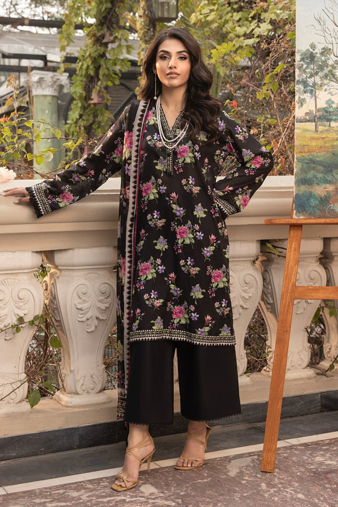 Lakhany Print L/Chiffon`25 LG-MM-305