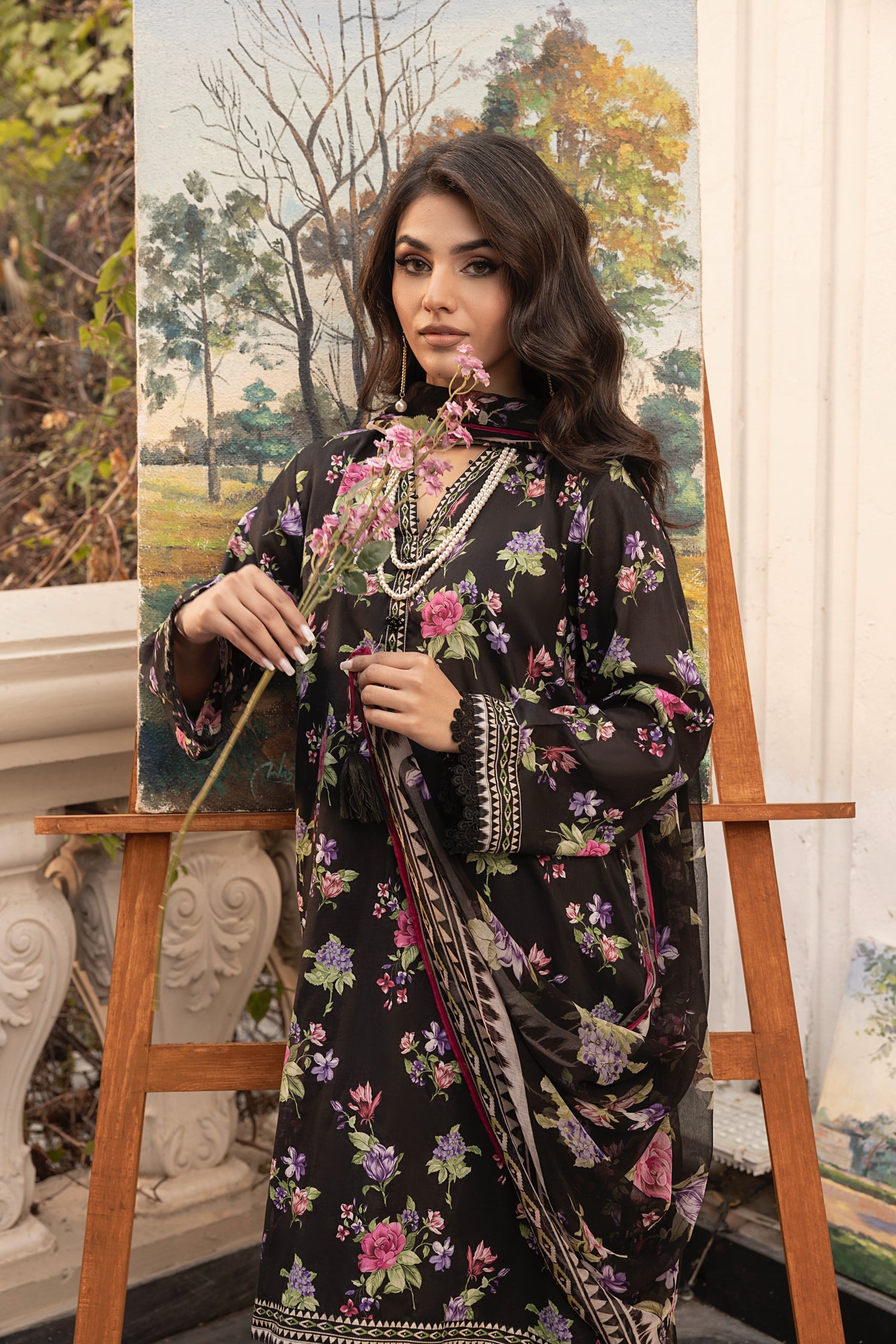 Lakhany Print L/Chiffon`25 LG-MM-305