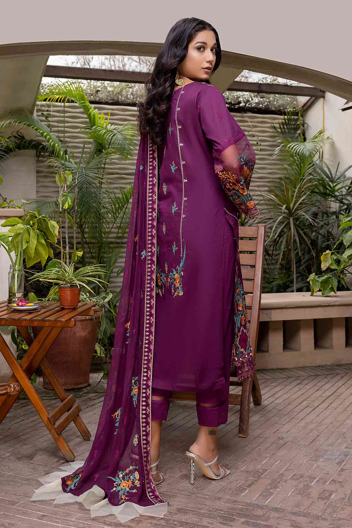 Peridot Meenakari Emb Lawn`22 D#202-B