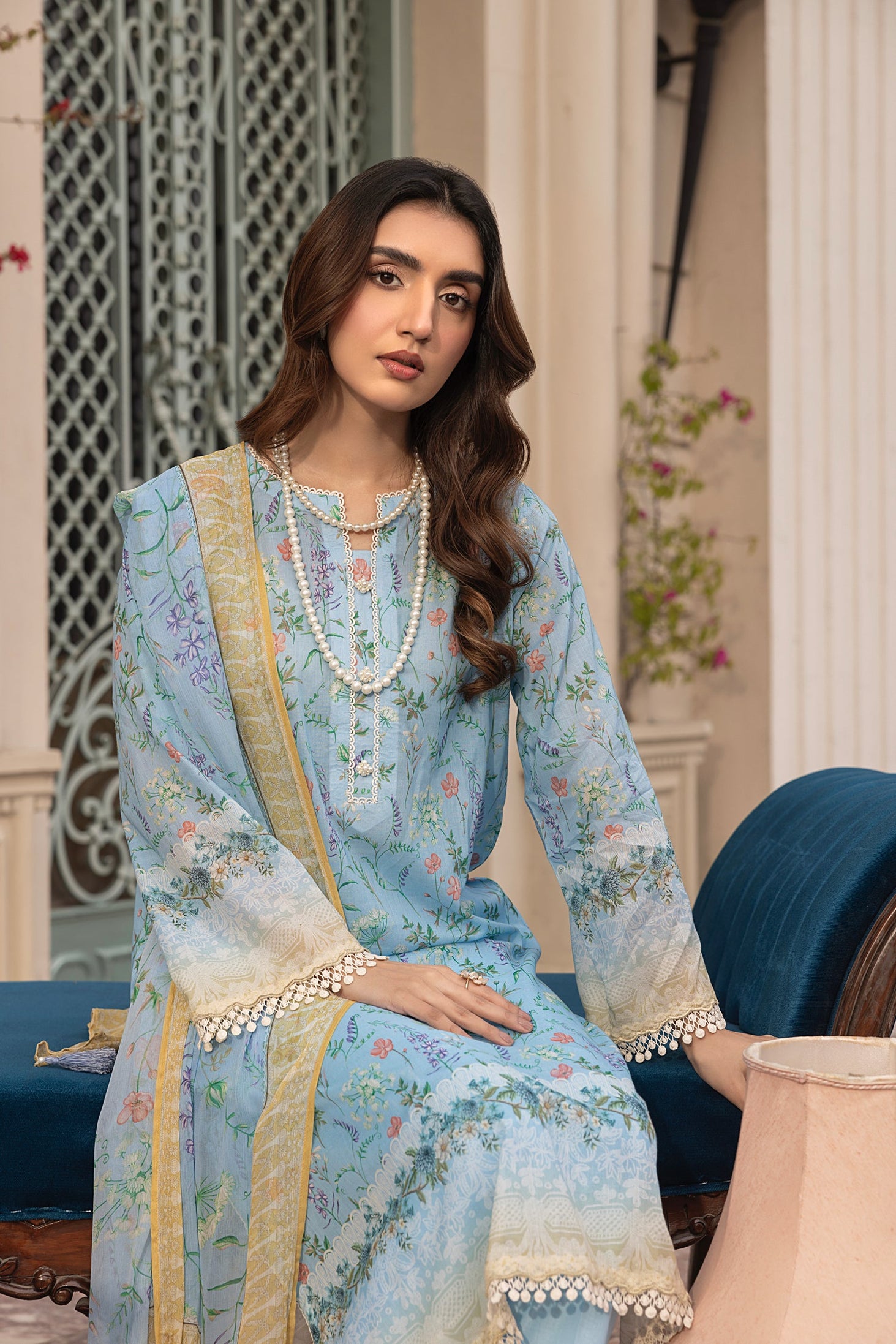 Lakhany Print L/Chiffon`25 LG-MM-307
