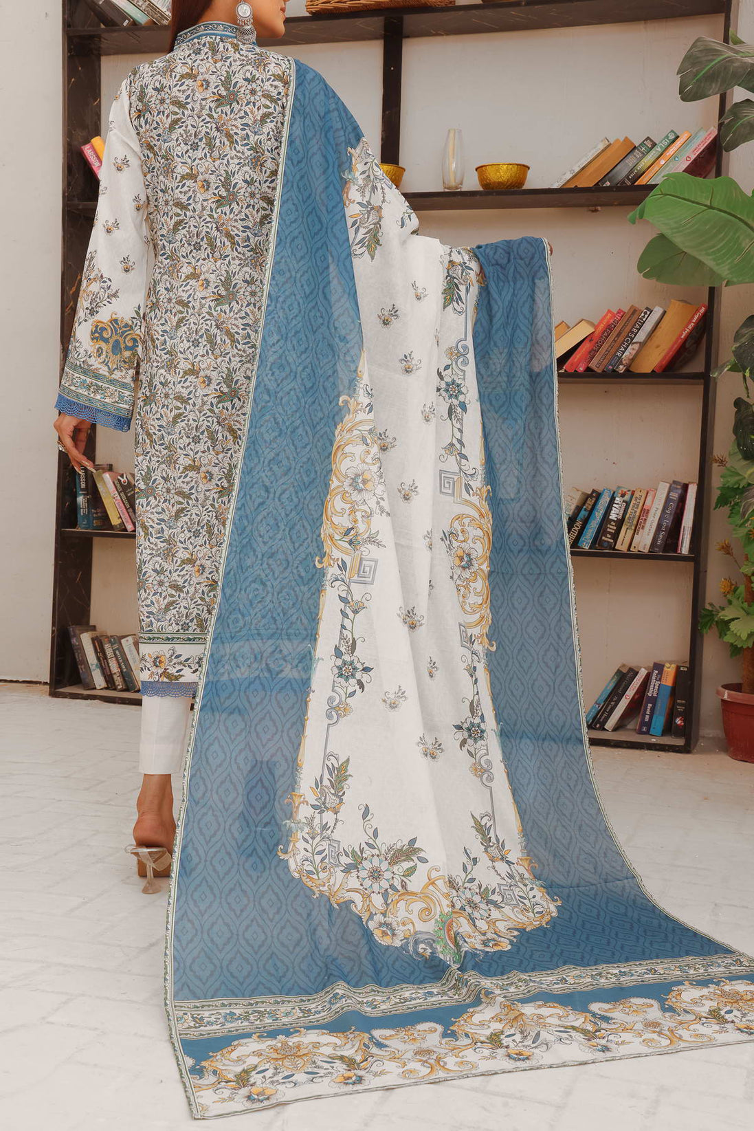 Misri Digital Print Lawn'23 D#04 L Peach