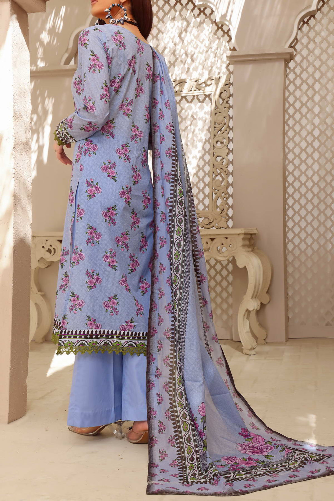 Misri Digital Print Lawn'23 D#20 L Blue