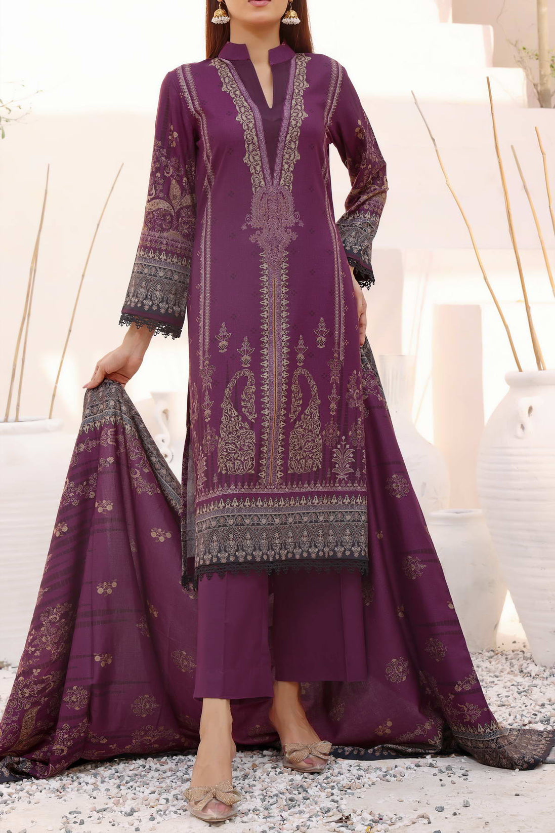 VS Digital Print Dhanak`23 D#25 (Magenda)