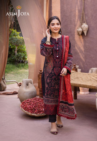 Asim Jofa D/Print Lawn'24 AJUB#12