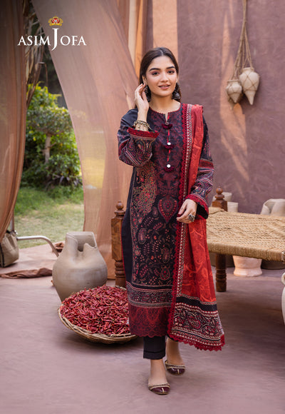 Asim Jofa D/Print Lawn'24 AJUB#12