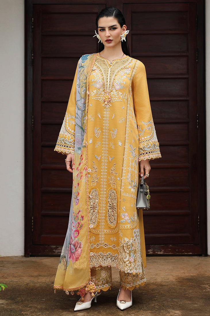 Qalamkar Qline Linen Collection`25 D#06