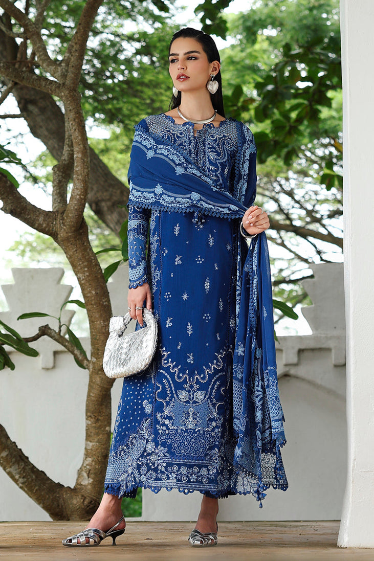 Qalamkar Qline Linen Collection`25 D#03