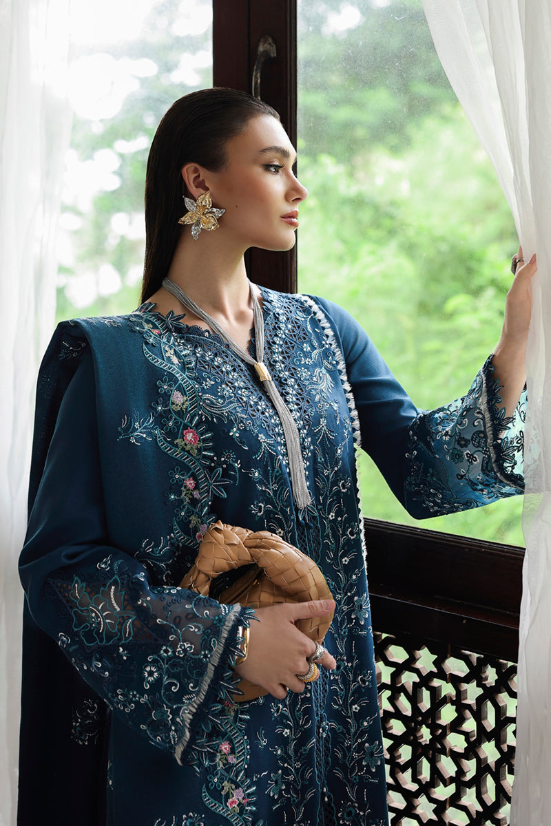 Qalamkar Qline Linen Collection`25 D#05