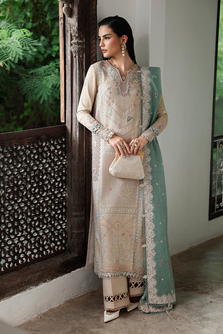 Qalamkar Qline Linen Collection`25 D#07