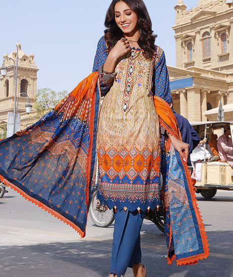 Al-Zohaib Rang Emb Lawn'22 D#6