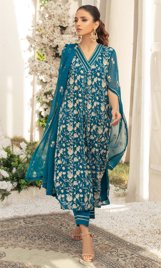 Shamooz Afreen Emb Chiffon`23 HEENA