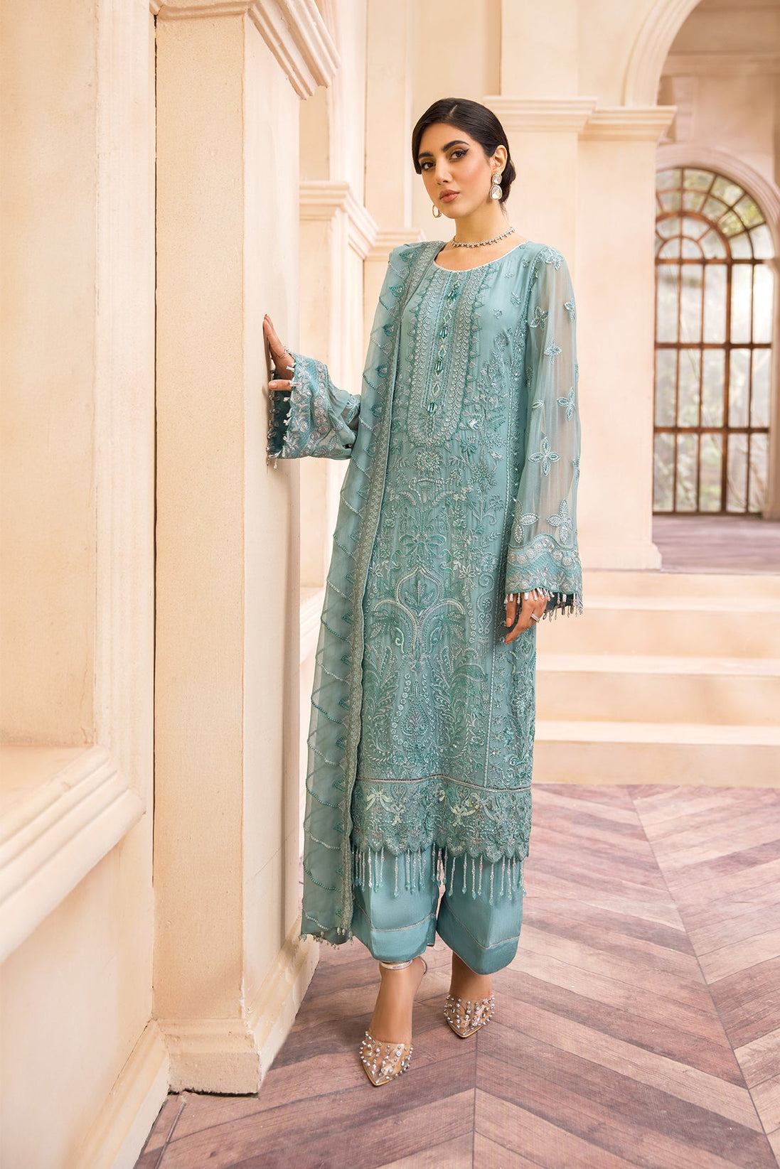 Farasha Emb Chiffon`22 D#08 (Vol-1)