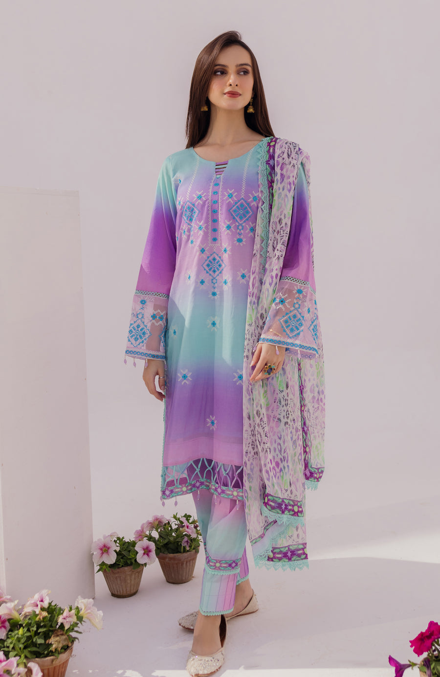 AL-Zohaib S/Shine Bloom Lawn'24 D#01