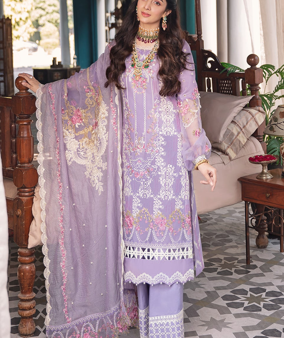 Elaf Festive Chikankari Collection'22 EFC#03-B London Hue