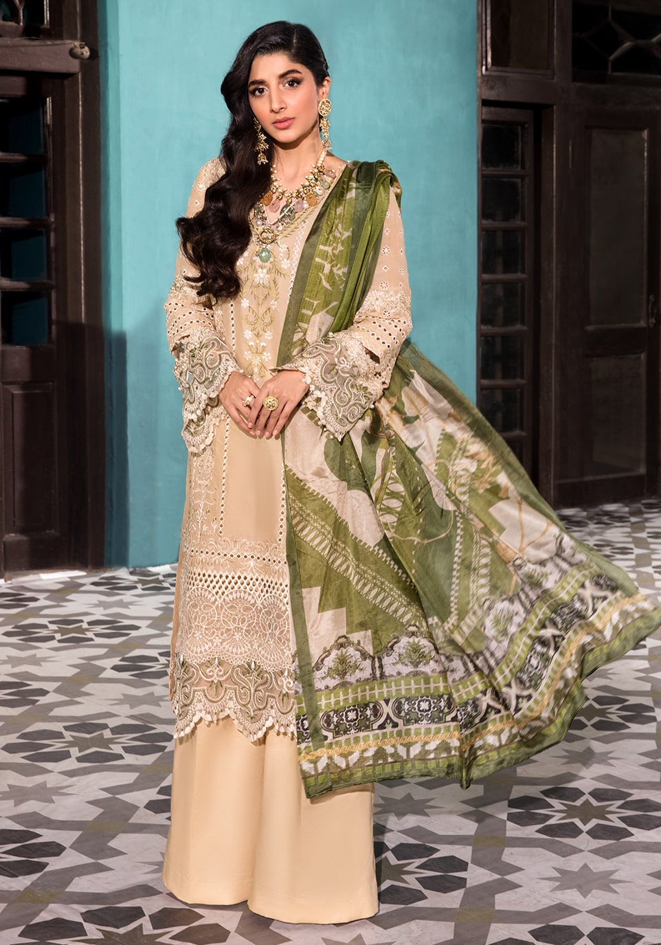 Elaf Festive Chikankari Collection'22 EFC#09 Clam Shell