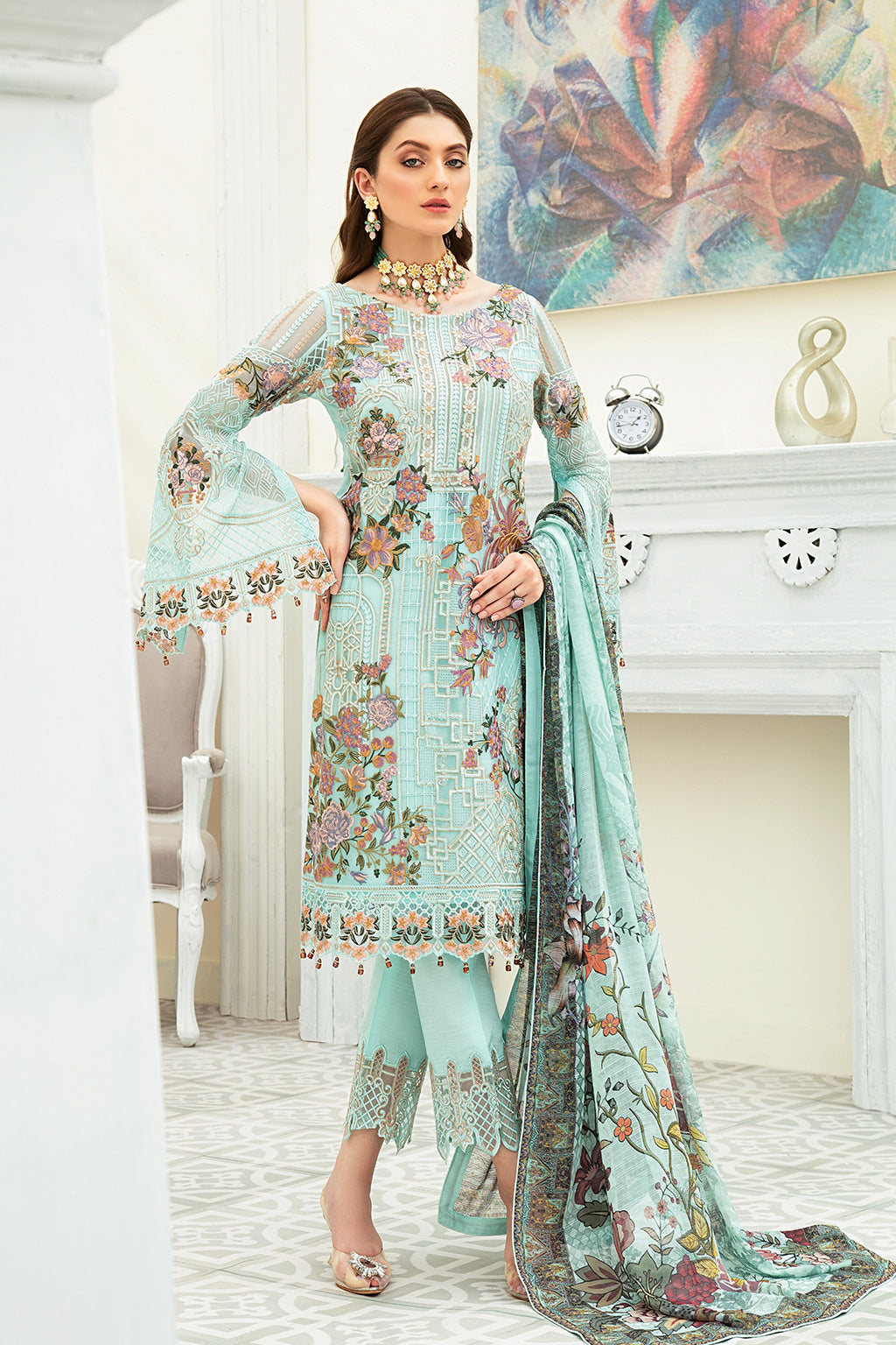Ramsha Luxury Chiffon`22 D#1908 (Vol-19)