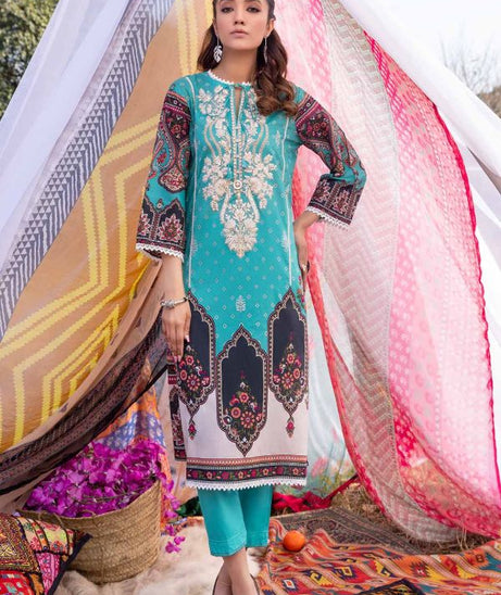 So Kamal S/S Lawn Shirt`21 Vol 1 DPL#1070