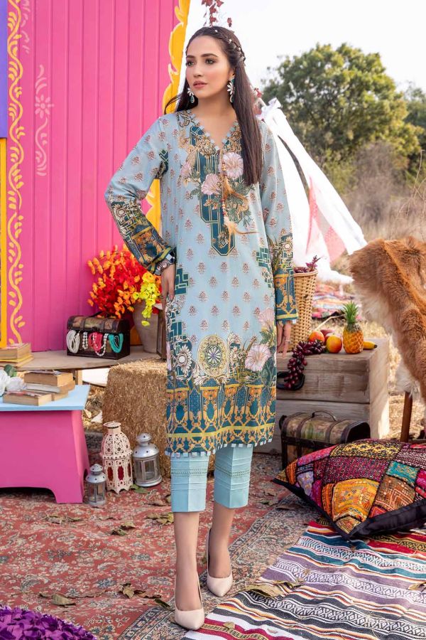 So Kamal S/S Lawn Shirt`21 Vol 1 DPL#1087