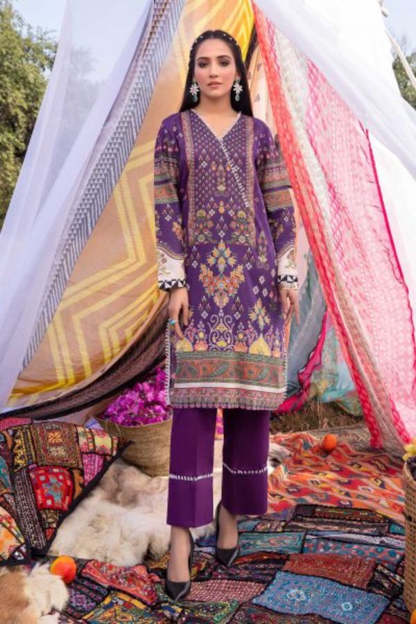 So Kamal S/S Lawn Shirt`21 Vol 1 DPL#1093