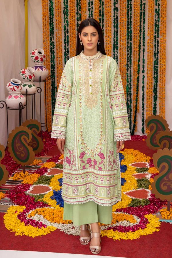 So Kamal S/S Lawn Shirt`21 Vol 1 DPL#1099