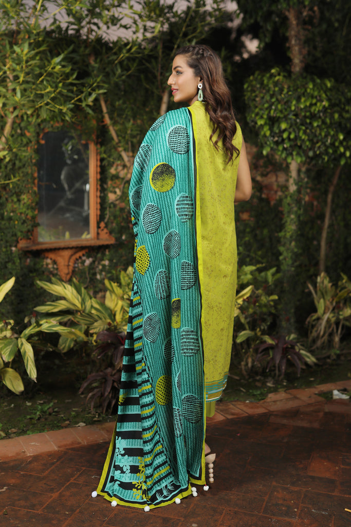 Lakhany Komal Lawn`22 D#2024 M Green