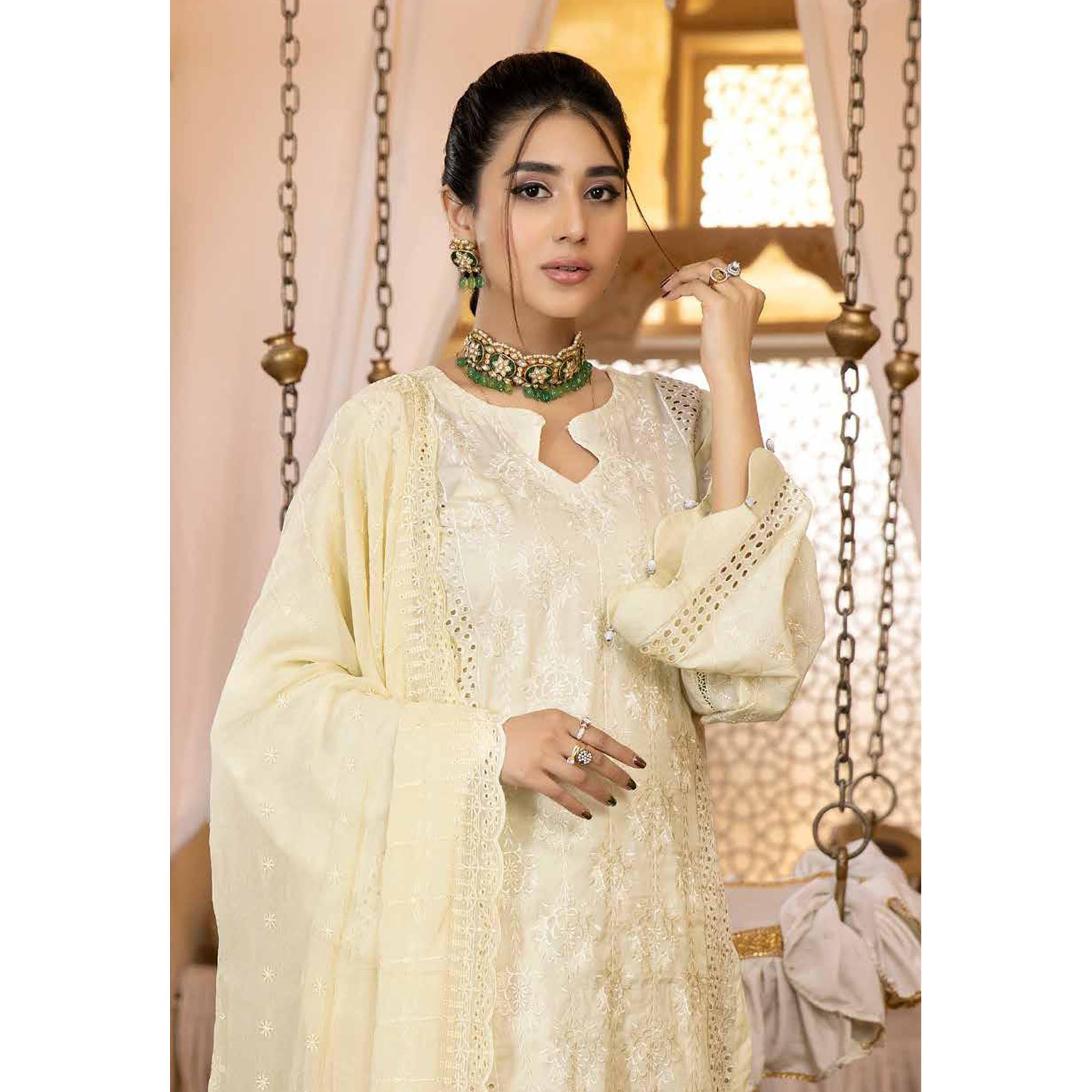 RA Aafreen C/Kari Emb Lawn`22 (Vol-3) AF#10