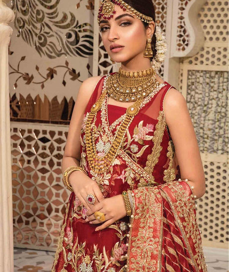 CRIMSON | Wedding Unstitched Collection '22 D# SCARLET - 2A