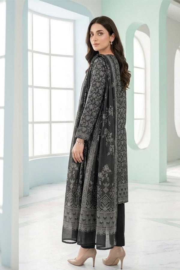 BR Sehar Dhanak'26 3Pcs D#4 (Grey)